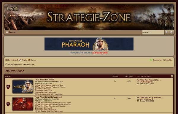 Vorschau von www.strategie-zone.de, Strategie-Zone.de - Total War Forum