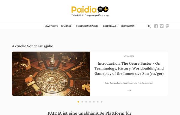 Vorschau von paidia.de, Paidia