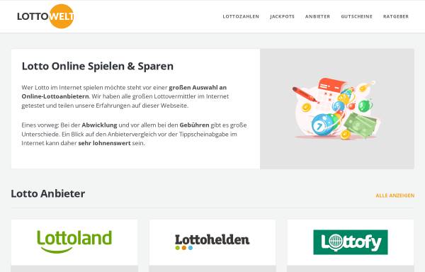 Vorschau von www.lottowelt.de, Lottowelt AG