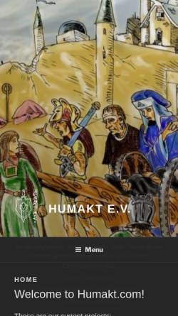 Vorschau der mobilen Webseite www.humakt.com, Humakt.com