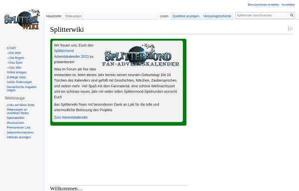 Vorschau von splitterwiki.de, Splitterwiki