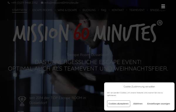 Vorschau von www.mission60minutes.de, Mission 60 Minutes