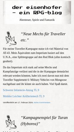 Vorschau der mobilen Webseite der-eisenhofer.de, Der eisenhofer