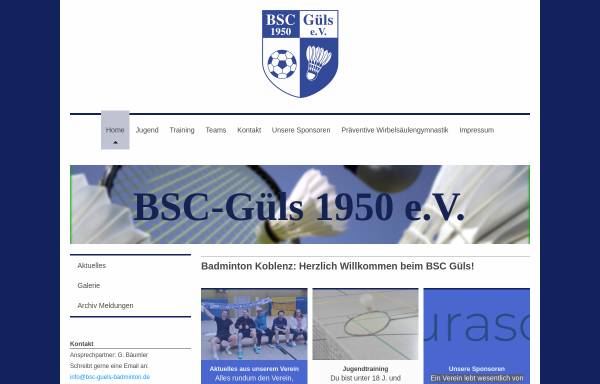 Vorschau von www.bsc-guels-badminton.de, BSC Güls