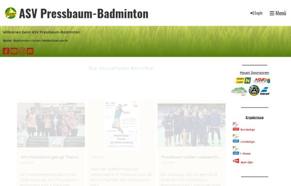 Vorschau von www.badminton-pressbaum.org, ASV Pressbaum Badminton