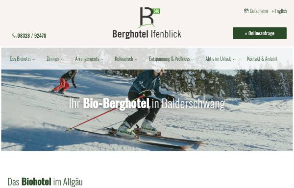 Vorschau von www.balance-resort.de, Alpengasthof Hotel Ifenblick GmbH