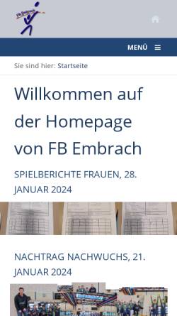 Vorschau der mobilen Webseite www.fb-embrach.ch, FB Embrach