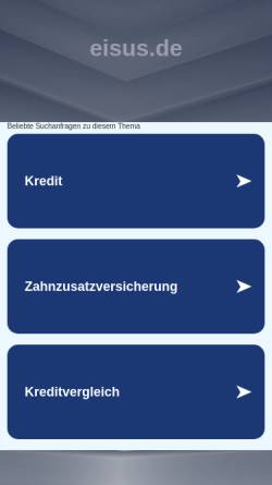 Vorschau der mobilen Webseite www.eisus.de, eisus.de