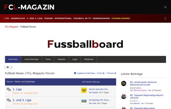 Vorschau von www.fussballboard.de, Fussballboard.de