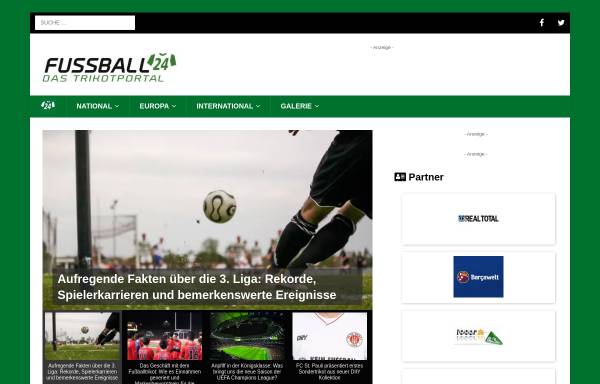Vorschau von www.fussball24.de, Fussball 24 Newsfeed