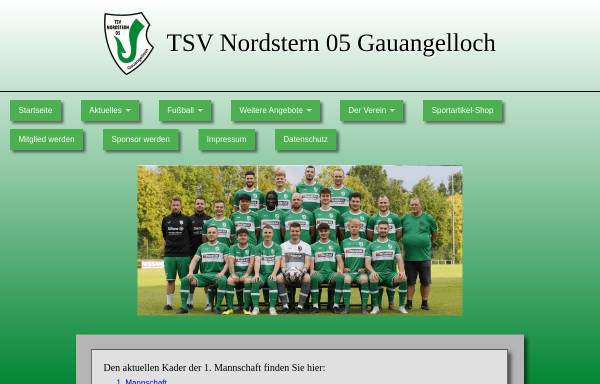 Vorschau von tsv-gauangelloch.de, TSV Nordstern 05 Gauangelloch