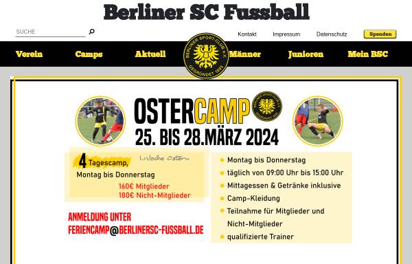 Vorschau von www.berlinersc-fussball.de, Berliner Sport-Club e.V. - Fussballabteilung