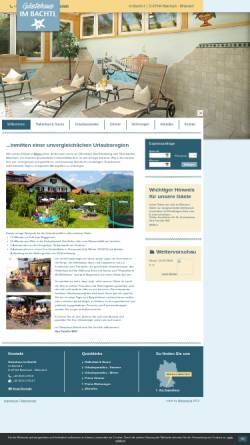 Vorschau der mobilen Webseite www.gastbachtl.de, Gästehaus Im Bachtl