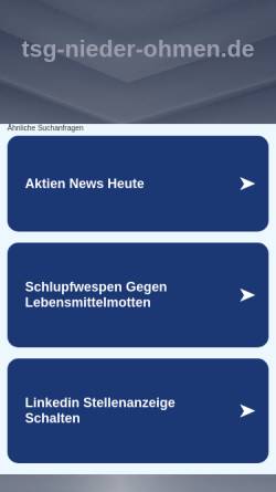 Vorschau der mobilen Webseite www.tsg-nieder-ohmen.de, TSG Nieder-Ohmen e.V.