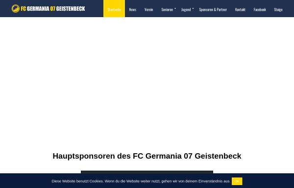 Vorschau von fc-germania07-geistenbeck.de, FC Germania Geistenbeck 07