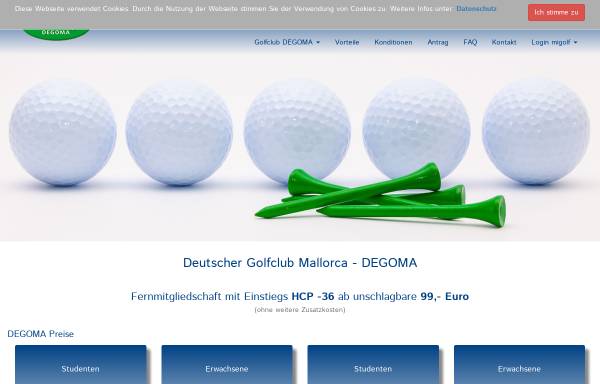 Vorschau von www.degoma.de, Deutscher Golfclub Mallorca
