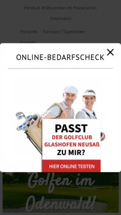 Golfclubs Glashofen und Neusass