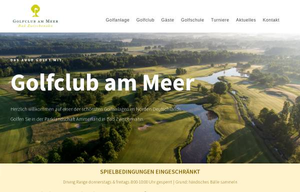 Vorschau von www.golfclub-am-meer.de, Golfclub am Meer e.V.