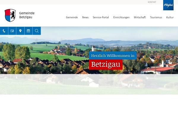 Vorschau von www.betzigau.de, Gemeinde Betzigau