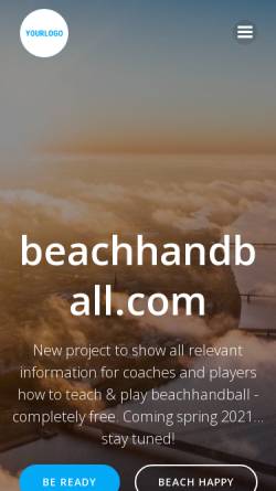 Vorschau der mobilen Webseite www.beachhandball.com, Beachhandball.com