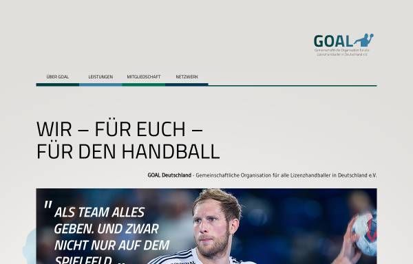 Vorschau von goal-deutschland.de, GOAL Deutschland