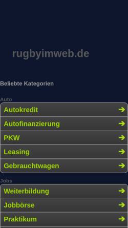 Vorschau der mobilen Webseite www.rugbyimweb.de, Rugby im Web