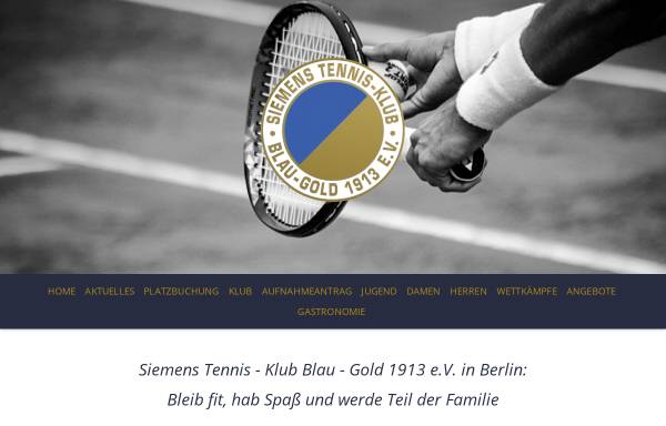 Vorschau von www.siemens-tk.de, Siemens Tennis-Klub Blau-Gold 1913 e.V.