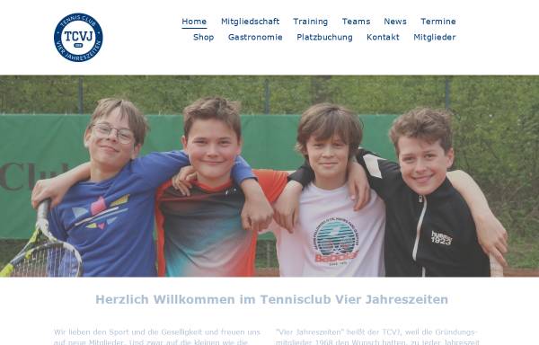Vorschau von www.tcvj.de, Tennis Club Vier Jahreszeiten