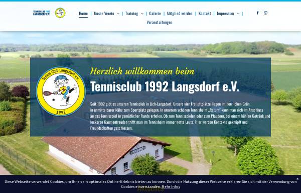 Vorschau von www.tennisclub-langsdorf.de, Tennis Club TCL 1992 Langsdorf e. V.