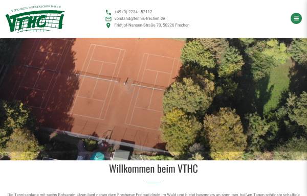 Vorschau von www.tennis-frechen.de, VTHC Grün-Weiß Frechen 1948 e.V.