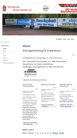Vorschau der mobilen Webseite www.tc-schornsheim.de, TC Schornsheim
