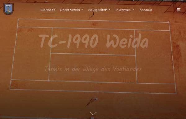 Vorschau von www.tc1990-weida.de, Tennisclub TC1990 Weida - Thüringen e.V.
