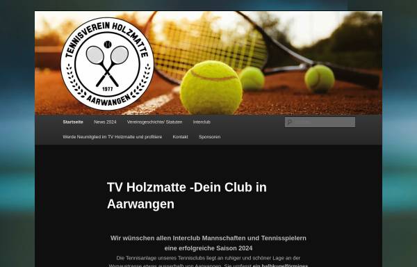 Vorschau von www.holzmatte.ch, Tenniclub Holzmatte Aarwangen