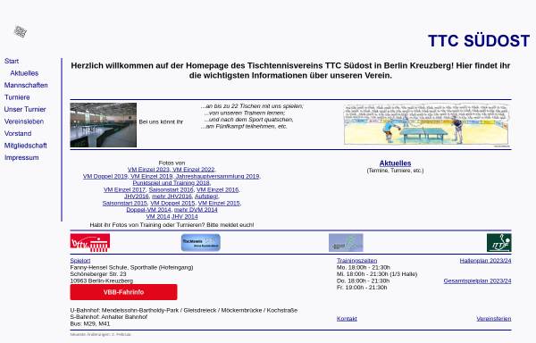 Vorschau von www.ttc-suedost.de, TTC Südost