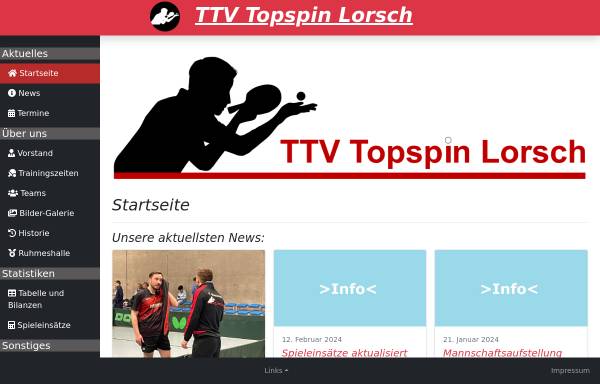 Vorschau von www.topspin-lorsch.de, TTV Topspin Lorsch