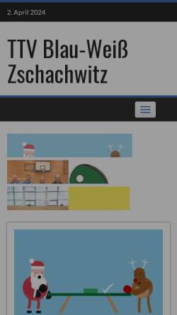 Vorschau der mobilen Webseite zschachwitz-tischtennis.de, TTV Blau-Weiß Zschachwitz