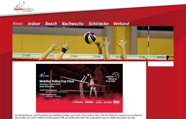 Vorschau von www.svrz.ch, Swiss Volley Region Zürich