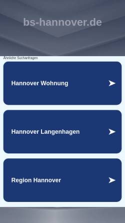 Vorschau der mobilen Webseite www.bs-hannover.de, Behinderten-Sportverein Hannover e.V.