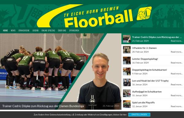 Vorschau von www.eichehorn-floorball.de, TV Eiche Horn Bremen