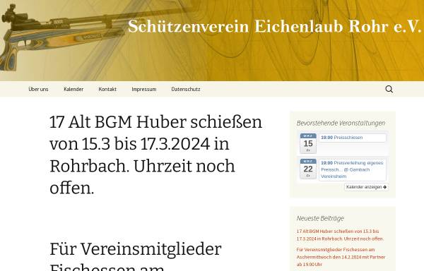 Vorschau von www.eichenlaubrohr.de, Schützenverein Eichenlaub Rohr e.V.