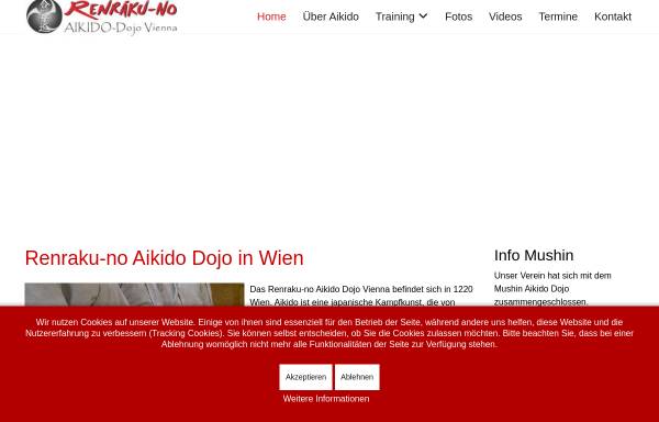 Vorschau von www.aikido-vienna.com, Renraku-no Aikido Dojo Vienna