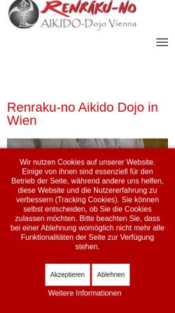 Vorschau der mobilen Webseite www.aikido-vienna.com, Renraku-no Aikido Dojo Vienna