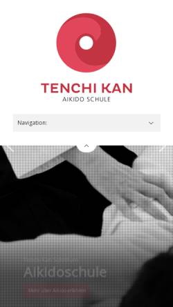 Vorschau der mobilen Webseite tenchikan.ch, Solothurn - Aikidoschule Tenchi Kan