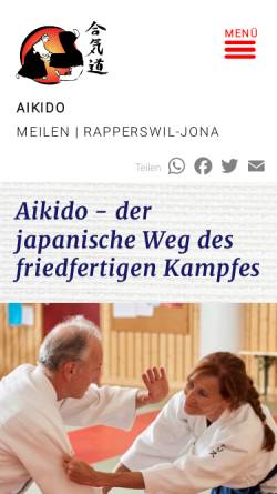 Vorschau der mobilen Webseite aikido-rapperswil-jona.ch, Rapperswil - Aikido Rapperswil-Jona