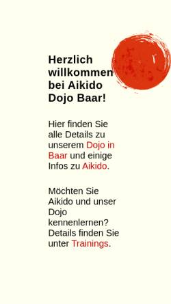 Vorschau der mobilen Webseite www.aikidojo.ch, Baar - Aikido Dojo Baar
