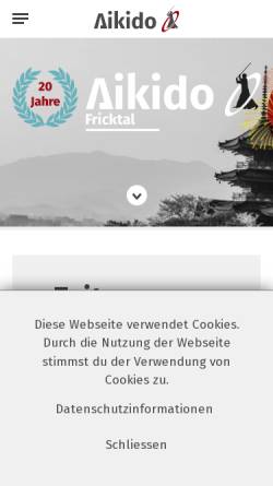 Vorschau der mobilen Webseite www.aikido-fricktal.ch, Möhlin - Aikido Fricktal