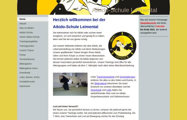 Vorschau von www.aikido-leimental.ch, Bottmingen - Aikido Schule Leimental