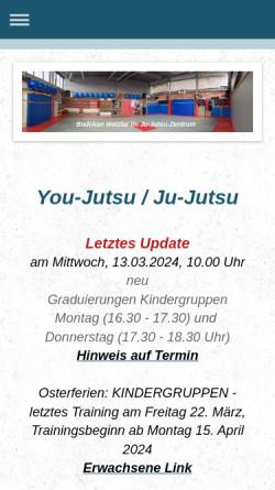Vorschau der mobilen Webseite www.ju-jutsu-zentrum-wetzlar.eu, Ju-Jutsu-Zentrum Wetzlar e.V.