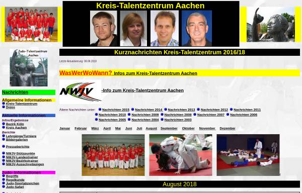 Vorschau von www.talentzentrum-aachen.de, Judo-Talentzentrum Aachen