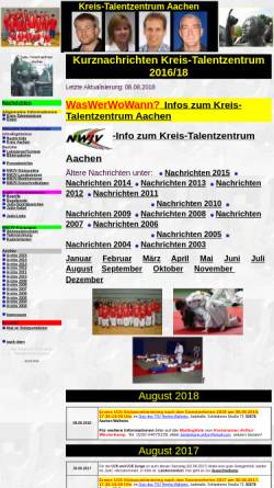 Vorschau der mobilen Webseite www.talentzentrum-aachen.de, Judo-Talentzentrum Aachen